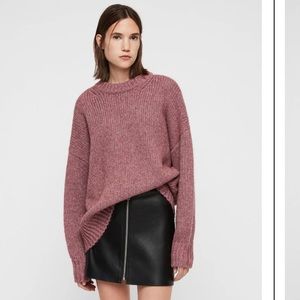 All Saints Gemini Jumper Wool Alpaca Rose Good Metallic Italian Yarn M